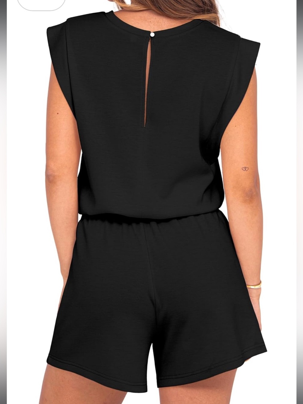 Grecerelle Loungewear Black Romper - Picture 5 of 5